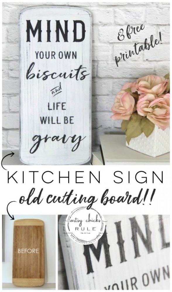 DIY Funny Kitchen Sign (& free printable!) - Artsy Chicks Rule®