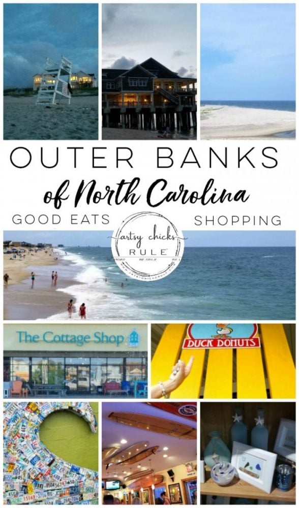 Outer Banks Places To Eat (and shop!) - artsychicksrule.com #outerbanks #outerbankseats #outerbanksshopping #beachdecor #coastalstyle #traveldestinations #travelideas #obx #beachtrips #coastaldestinations