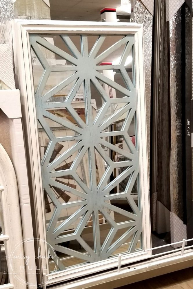 Outer Banks Places To Eat (and shop!) geometric mirror - artsychicksrule.com #outerbanks #outerbankseats #outerbanksshopping #beachdecor #coastalstyle #traveldestinations #travelideas #obx #beachtrips #coastaldestinations