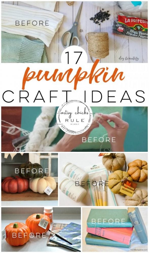 When you think fall, do you also think PUMPKIN?? Yes, of course! What better way to bring in fall season than with these 17 adorable pumpkin craft ideas!