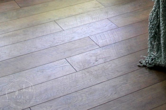 Gorgeous and AFFORDABLE Rustic Laminate Flooring artsychicksrule.com #rusticflooring #farmhouseflooring #farmhousestyle #coastalstyle #coastaldecor #coastalflooring #diyflooring #laminateflooring #fixerupperstyle