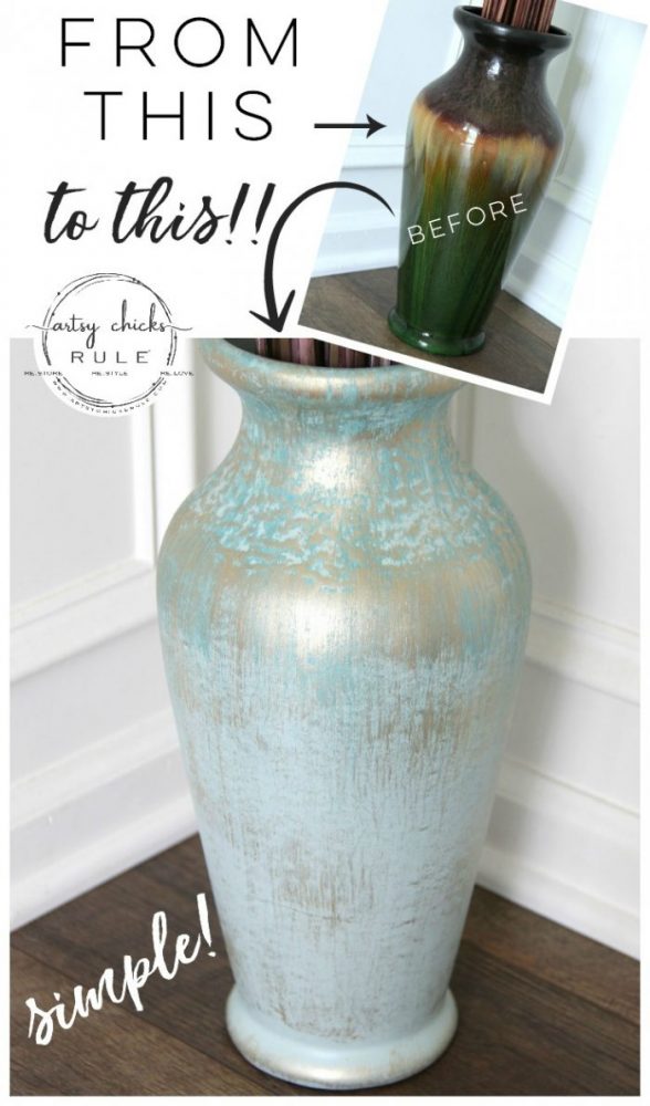 Update OLD Decor....with Paint! SO simple to give your dated decor a brand new look! artsychicksrule.com #updateolddecor #homedecor #painteddecor #updateddecor #painteddecor #decorideas #diydecor 