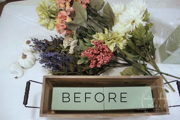 Floral and Pumpkin Fall Centerpiece (in less than 15 minutes!)