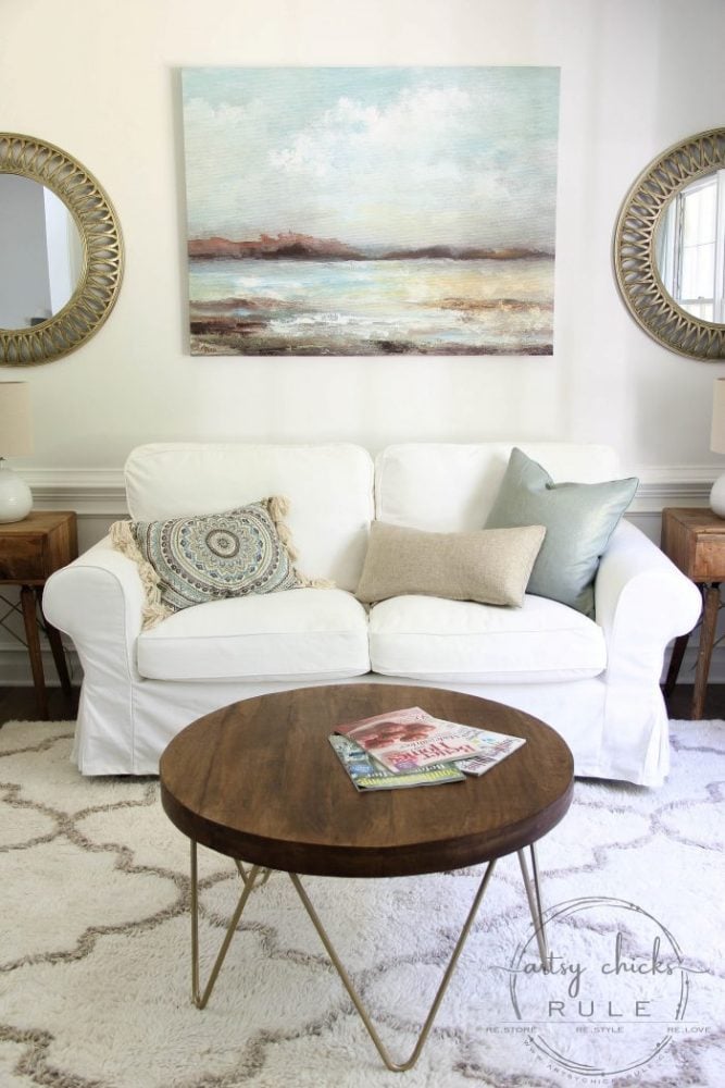 Coastal Glam Morning Room Reveal!!! artsychicksrule.com #coffeeroom #morningroom #keepingroom #coastalglam #coastaldecor #coastalideas #coastalhome #coastalstyle #roommakeover #midcenturymodern #mcm 