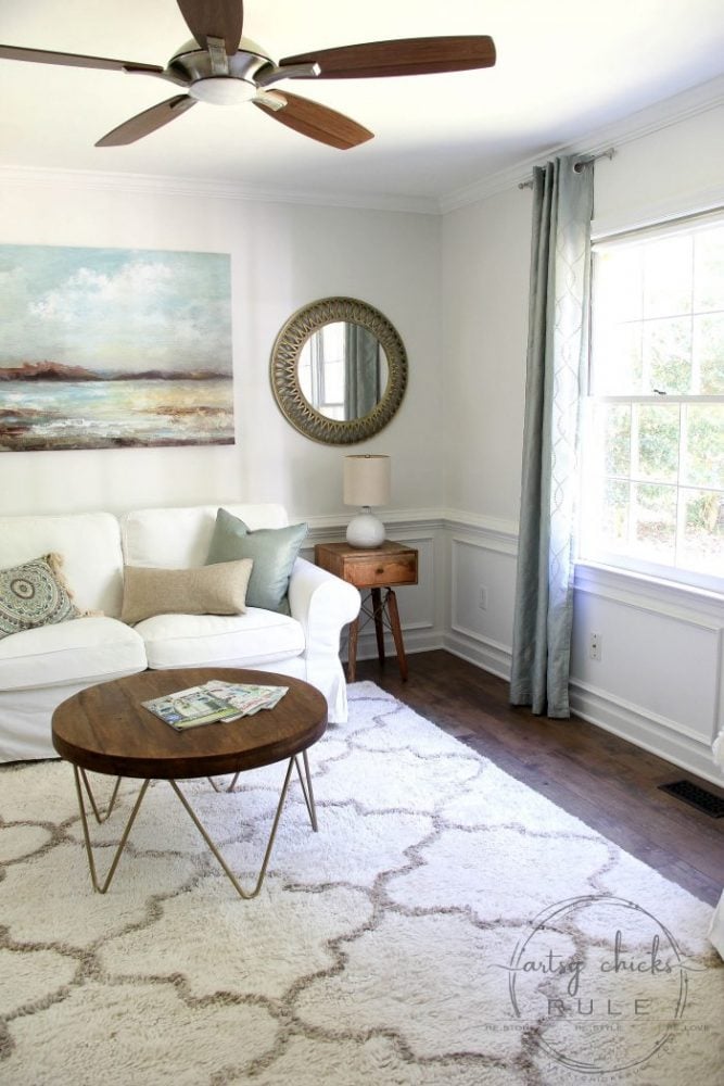 Coastal Glam Morning Room Reveal!!! artsychicksrule.com #coffeeroom #morningroom #keepingroom #coastalglam #coastaldecor #coastalideas #coastalhome #coastalstyle #roommakeover #midcenturymodern #mcm 