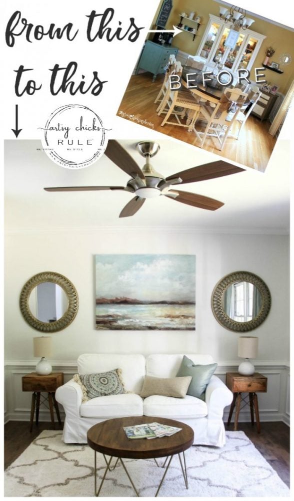 Coastal Glam Morning Room Reveal!!! artsychicksrule.com #coffeeroom #morningroom #keepingroom #coastalglam #coastaldecor #coastalideas #coastalhome #coastalstyle #roommakeover #midcenturymodern #mcm 