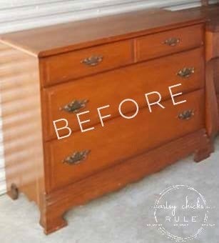 Gorgeous Aqua Dresser with 2 Paint Washes AND Hints of Gold Turned Coffee Bar! artsychicksrule.com #aquadresser #coffeebar #paintedfurniture #furnituremakeover #dresserideas