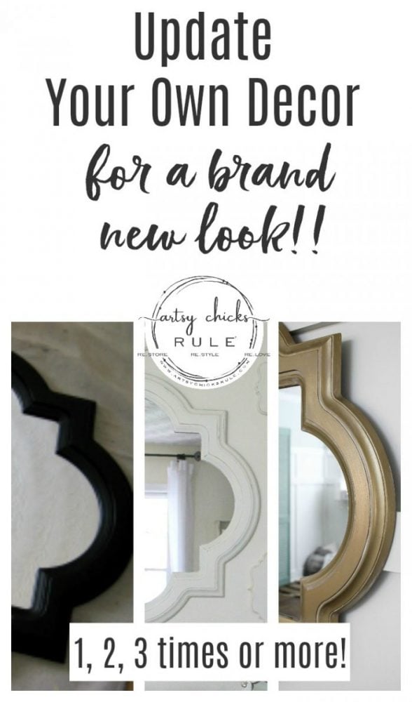 Update Your Decor - For a Brand New Look!! - artsychicksrule.com #updateolddecor #decormakeover #makeoverideas #thriftydecor #painteddecor 