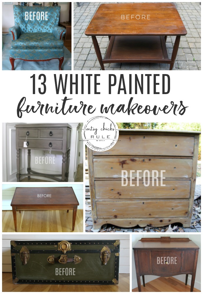 13 White Painted Furniture Makeovers