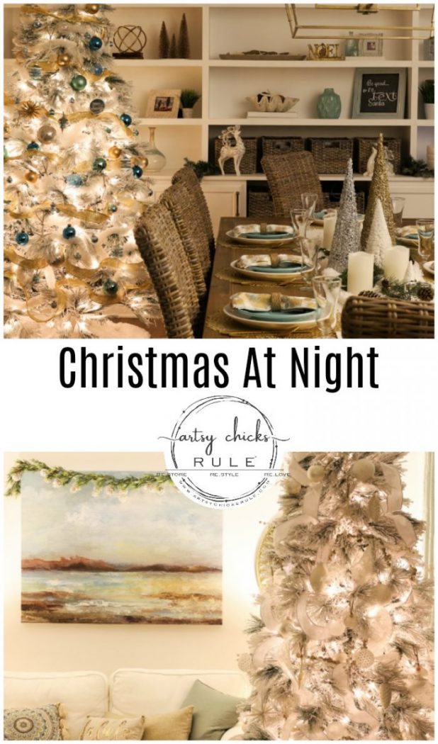 Christmas At Night artsychicksrule.com #christmasatnight #christmasnighttime #christmasnightphotos