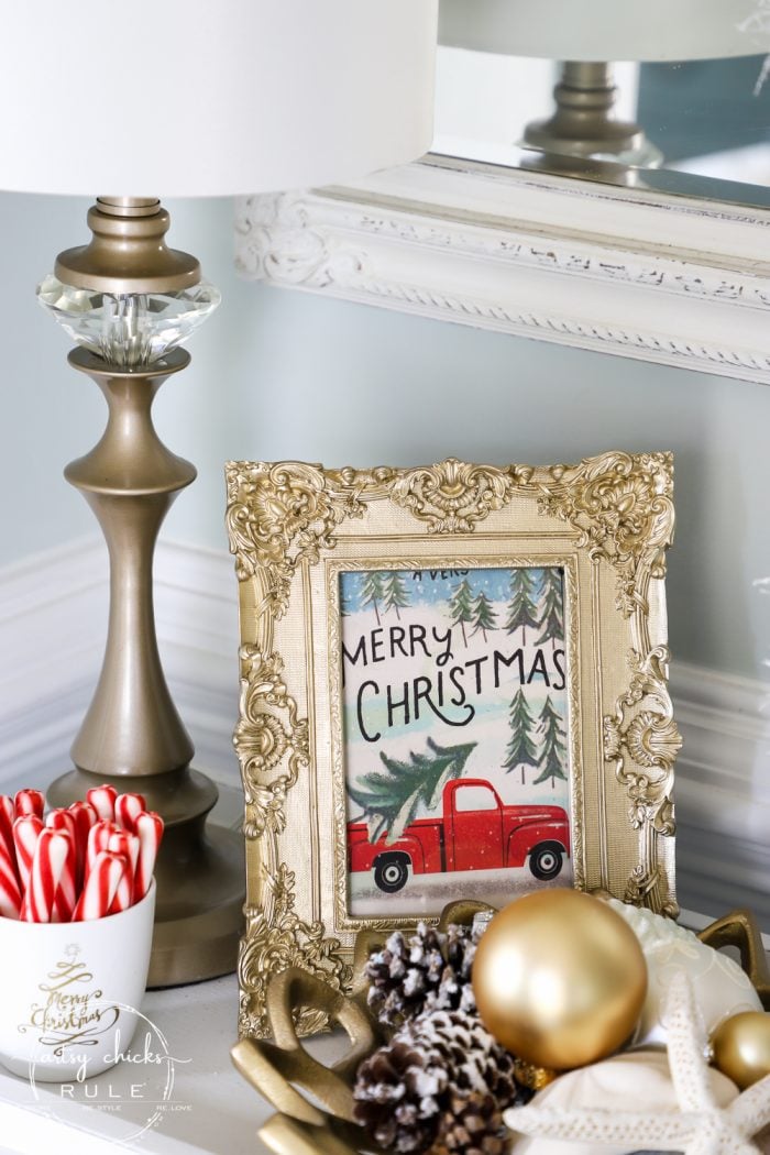 Christmas Card Decor (simple and inexpensive decorating!)
