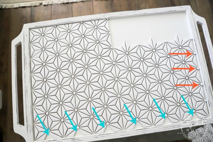 How To Tile A Table Top! DIY tiled table top is easier than you think! And gives a completely new look to your furniture! artsychicksrule.com #diytiledtable #diytile #DIYtileprojects