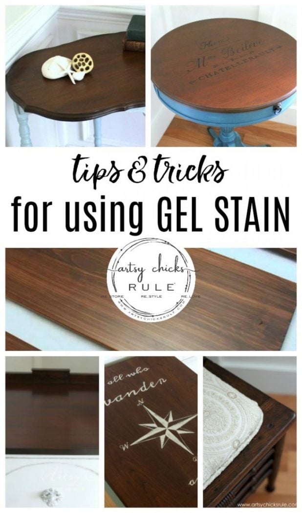 How To Use Gel Stain And Many Project Examples Artsy Chicks Rule