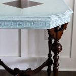 Rustoleum Chalked Paint Serenity Blue (antique table makeover!)