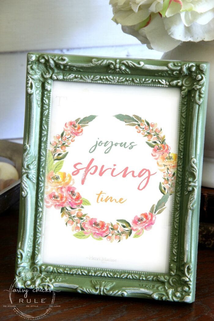 Joyous spring time colorful flower wreath artsychicksrule.com floral printables for spring