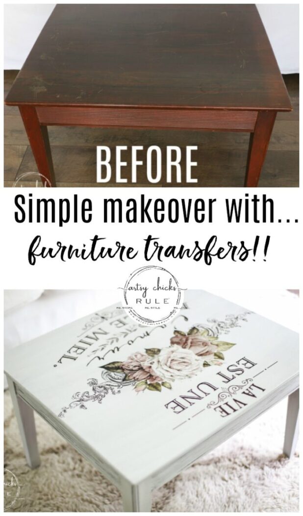 Give your furniture a fun new look with Prima transfers!! They are so easy to apply and look amazing! Come see how!