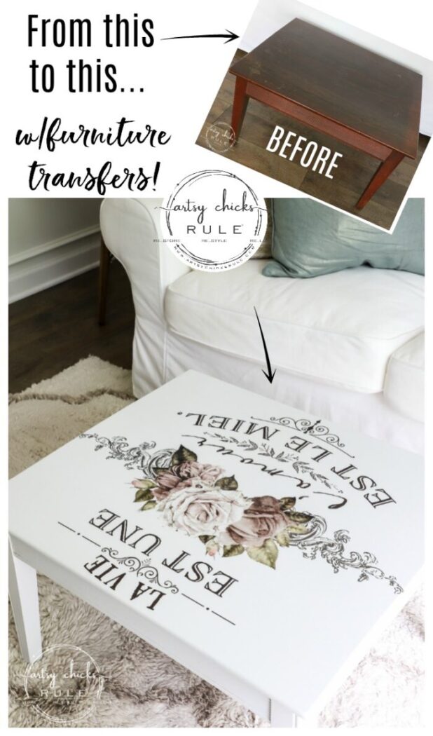 Give your furniture a fun new look with Prima transfers!! They are so easy to apply and look amazing! Come see how!