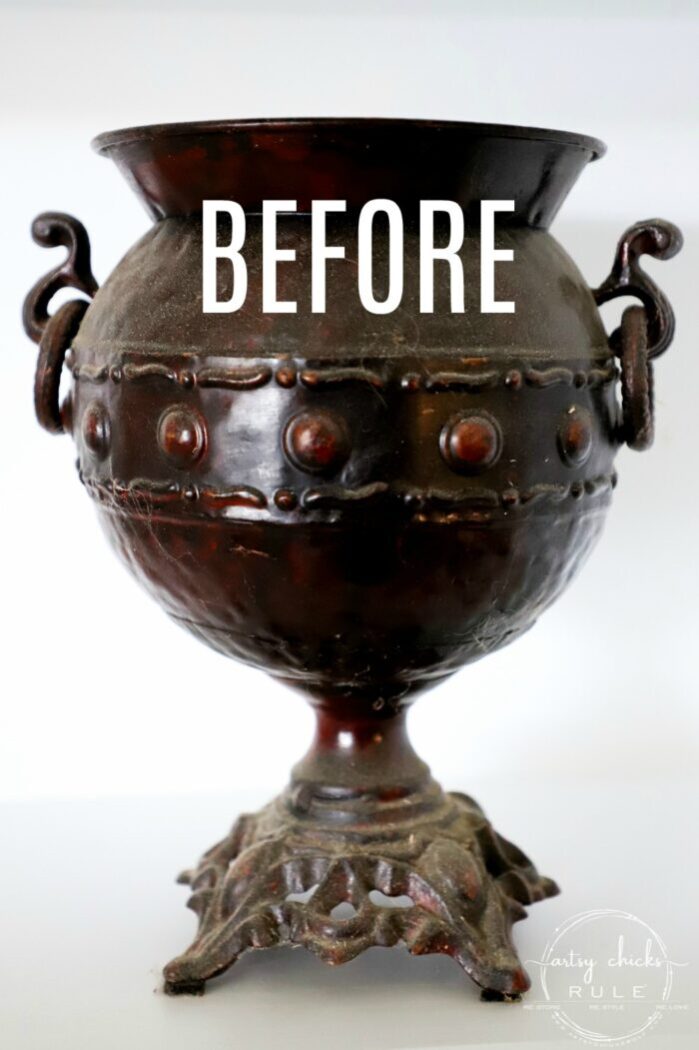 Antique Bronze Faux Finish - Just Paint It Blog