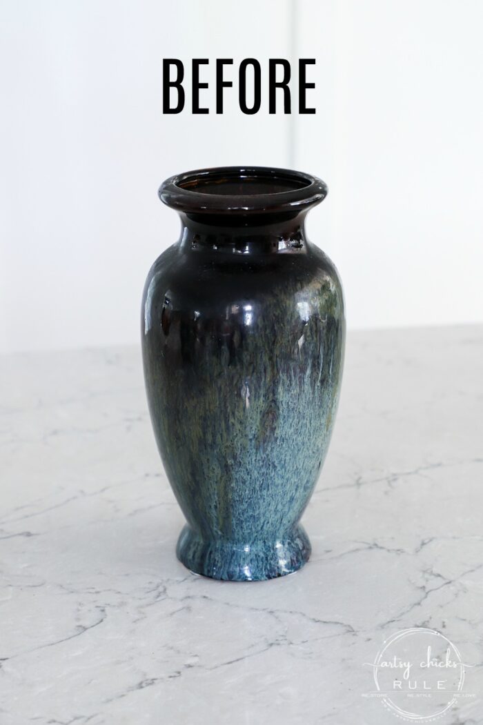 Quick Update with Paint (painted vase)