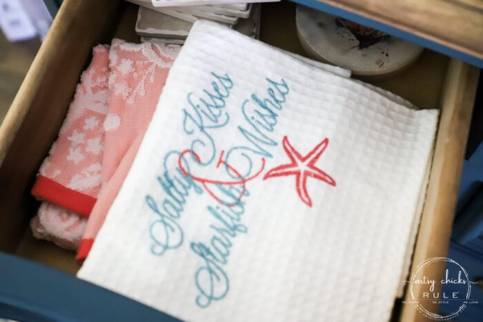 small kitchen towels drawer