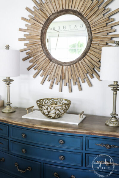 Simple Thrift Store Tray Makeover With Tile - Artsy Chicks Rule®