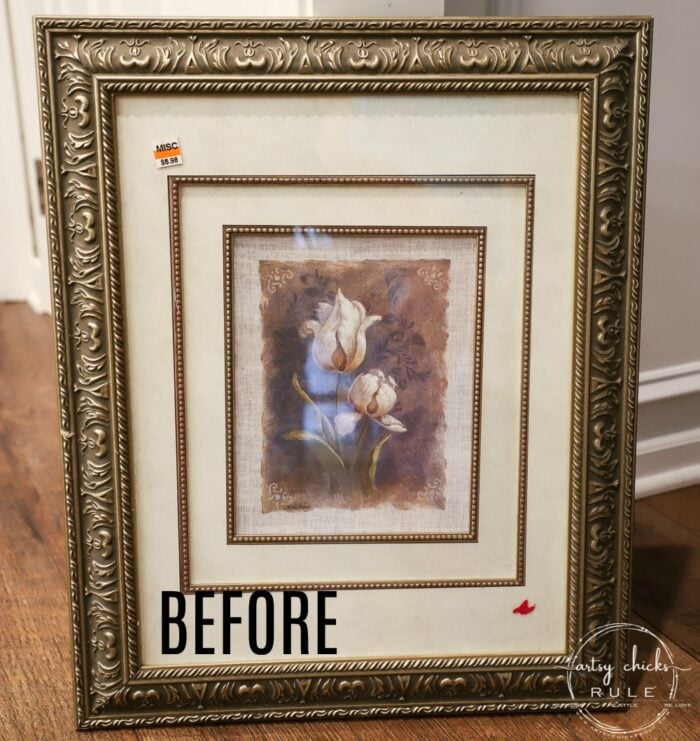 $6 Beach Scene Wall Art (thrifty makeover!)