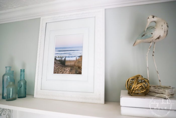 $6 Beach Scene Wall Art (thrifty makeover!)