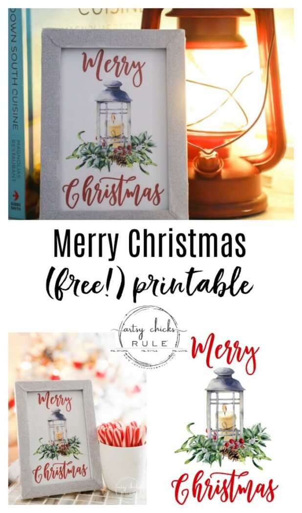 Merry Christmas Printable -FREE Download!! artsychicksrule.com #freeprintable #merrychristmasprintable #merrychristmasdecor #christmascraftideas