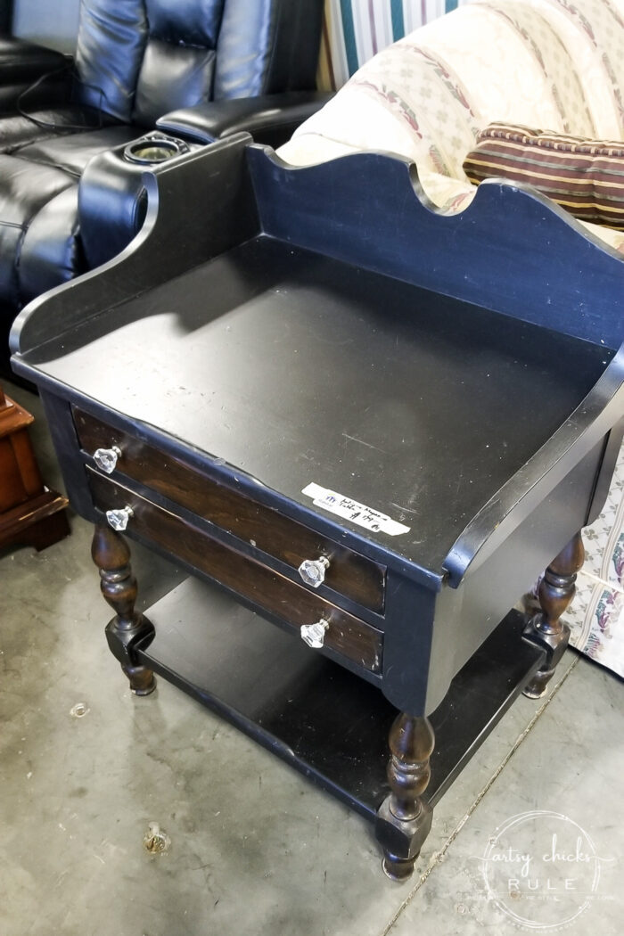 Fun finds, furniture and things I came across (and brought home!) from my latest thrift shopping outing! artsychicksrule.com #thriftstorefinds #thriftstoremakeovers #thriftymakeovers 