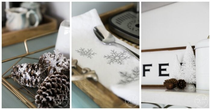 I'm sharing a few simple ways to transition into those long winter months after the holidays with simple  & cozy winter decor! artsychicksrule.com #winterdecor #winterdecoratingideas #winterhome 