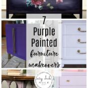 7 Beautiful Purple Furniture Makeovers (from light to dark!)