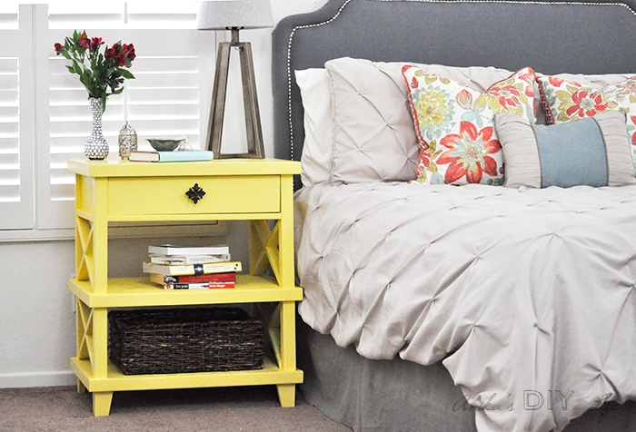 Add a little pop of color, and bring some spring inside, with yellow! Check out these yellow furniture makeovers for beautiful inspiration to get you started. artsychicksrule.com #yellowfurniture #yellowpaintedmakeovers #furnituremakeovers