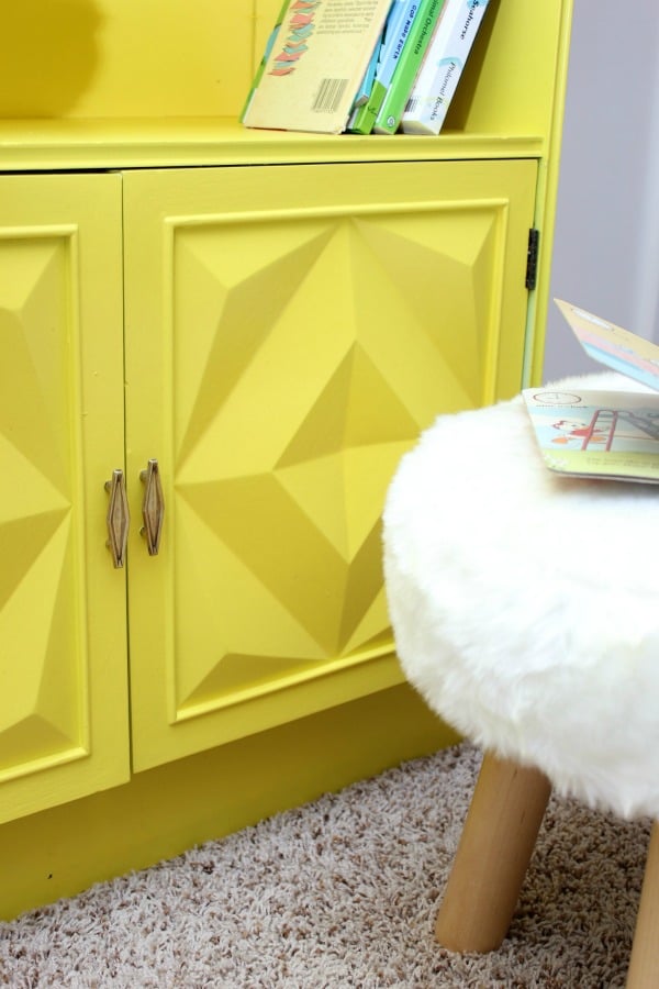 Add a little pop of color, and bring some spring inside, with yellow! Check out these yellow furniture makeovers for beautiful inspiration to get you started. artsychicksrule.com #yellowfurniture #yellowpaintedmakeovers #furnituremakeovers