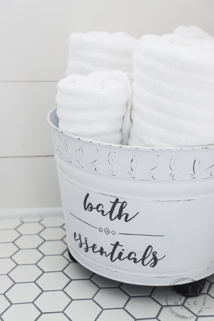 Bath Bucket (for towels & essentials)
