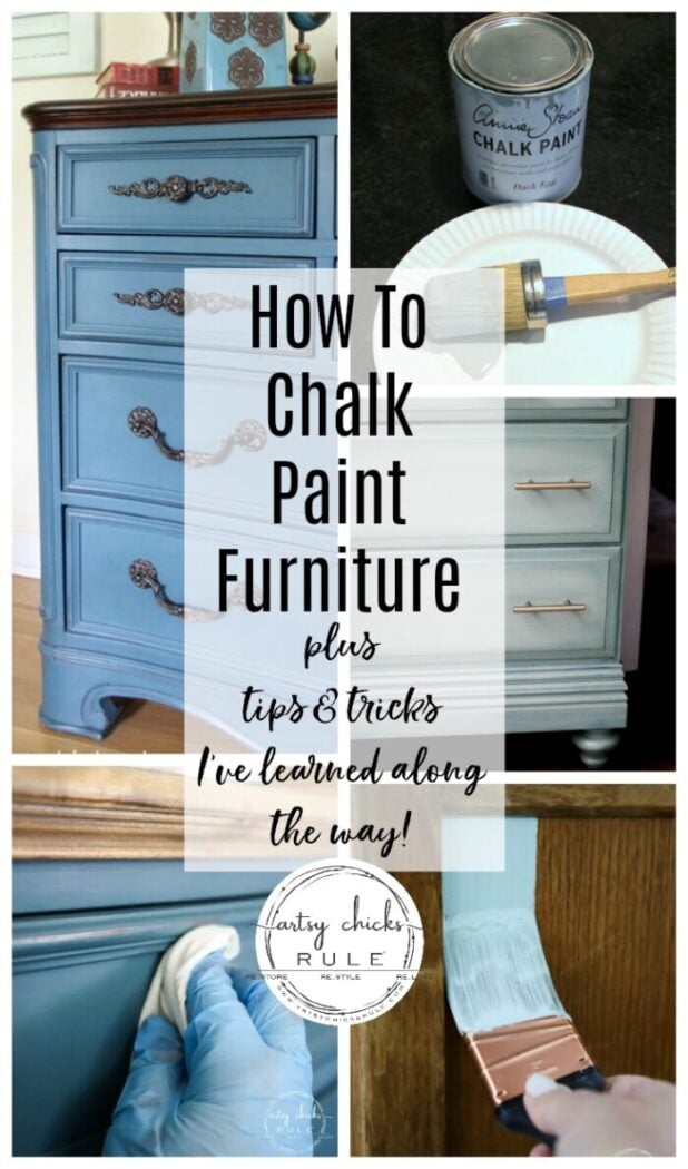 How To Chalk Paint Furniture More, How To Distress A Dresser Using Chalk Paint