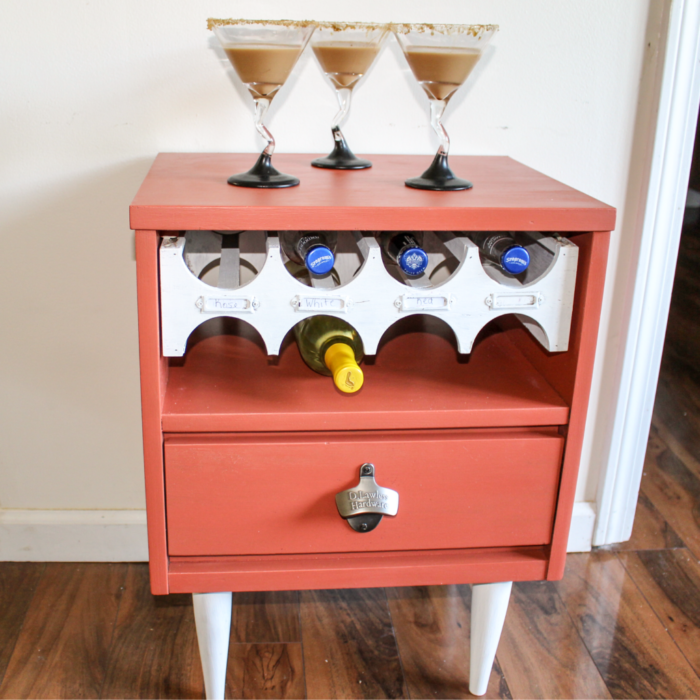 10 CORAL painted furniture makeovers to boost your creativity and bring inspiration for that piece waiting for a makeover! artsychicksrule.com #coralpaintedfurniture #coralcolor #coraldecor #coralfurniture #paintedfurniture