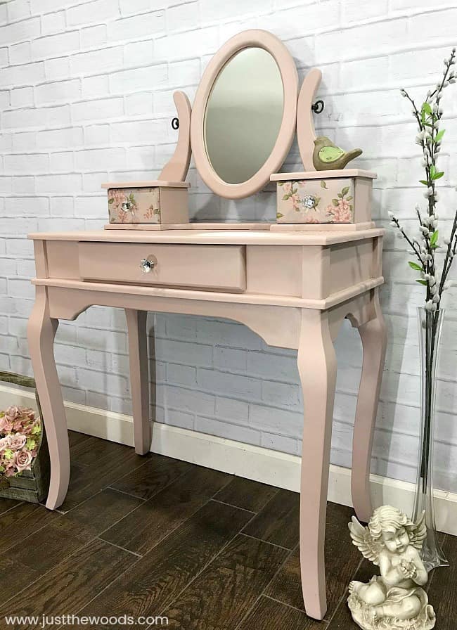 Pink furniture makeover ideas, from the brightest Fuschia to the palest pink for every style of decor! artsychicksrule.com #pinkfurnitureideas #pinkfurnituremakeovers #pinkpaintedfurniture