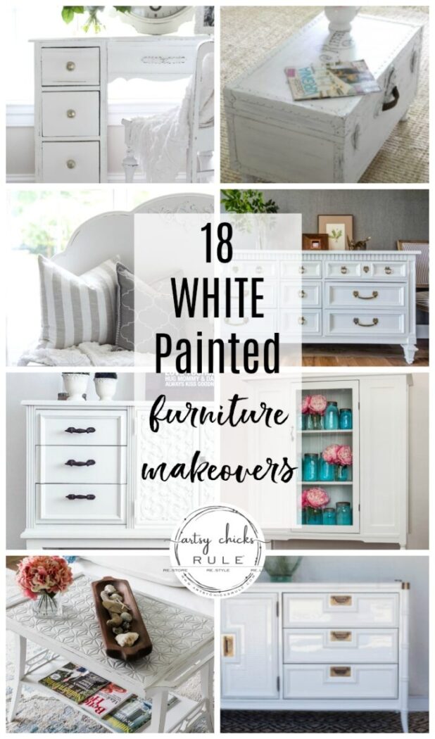 8 White Furniture Makeovers + Paint Colors – Craftivity Designs