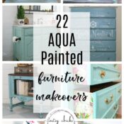 22 Aqua Painted Furniture Makeover Ideas