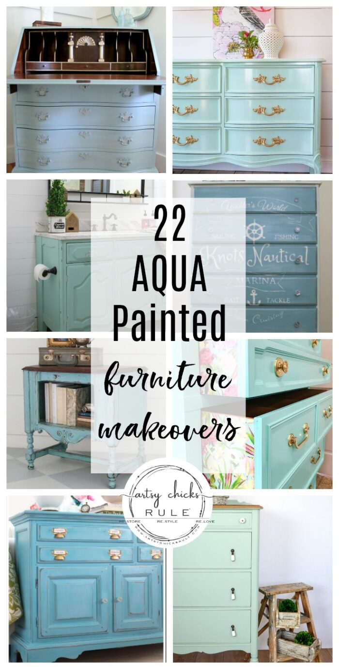 19 Navy Painted Furniture Makeovers (ideas and inspiration