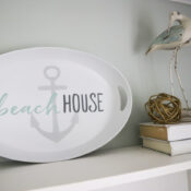 Beach House Platter (thrifty makeover)