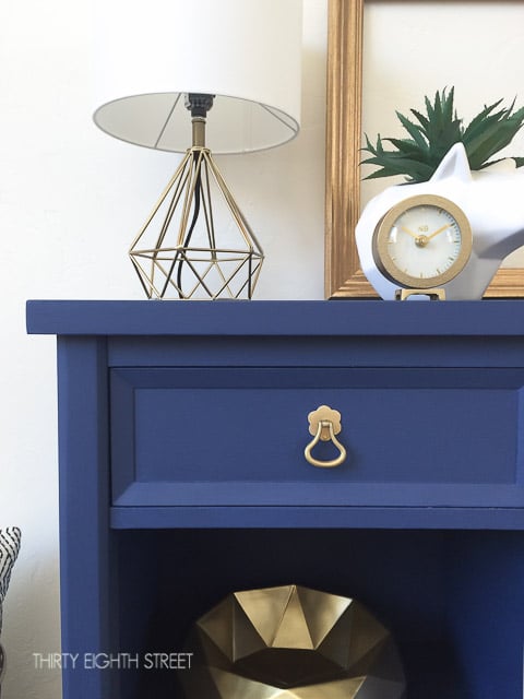 navy blue nightstands