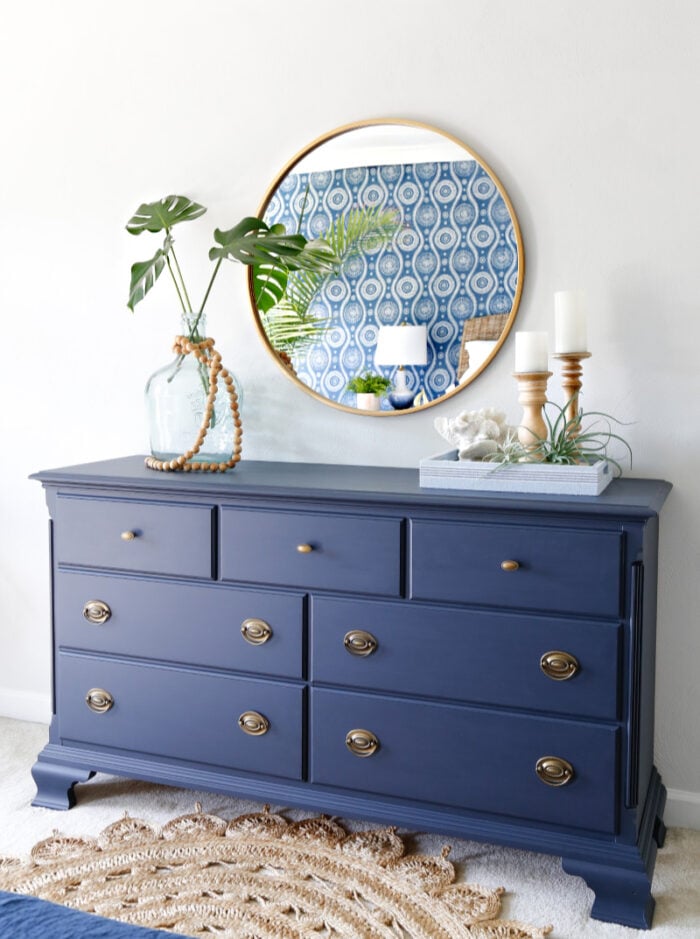 navy blue dresser