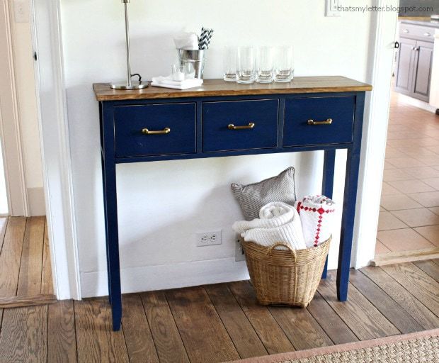 Dark blue store upcycled furniture
