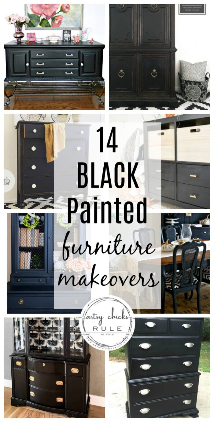 14 Black Painted Furniture Makeovers (classic elegance)