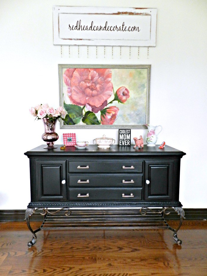 14 black painted furniture pieces ...classic elegance, ideas and inspiration for your next makeover! artsychicksrule.com #blackpaintedfurniture #blackfurnituremakeovers #blackfurniture