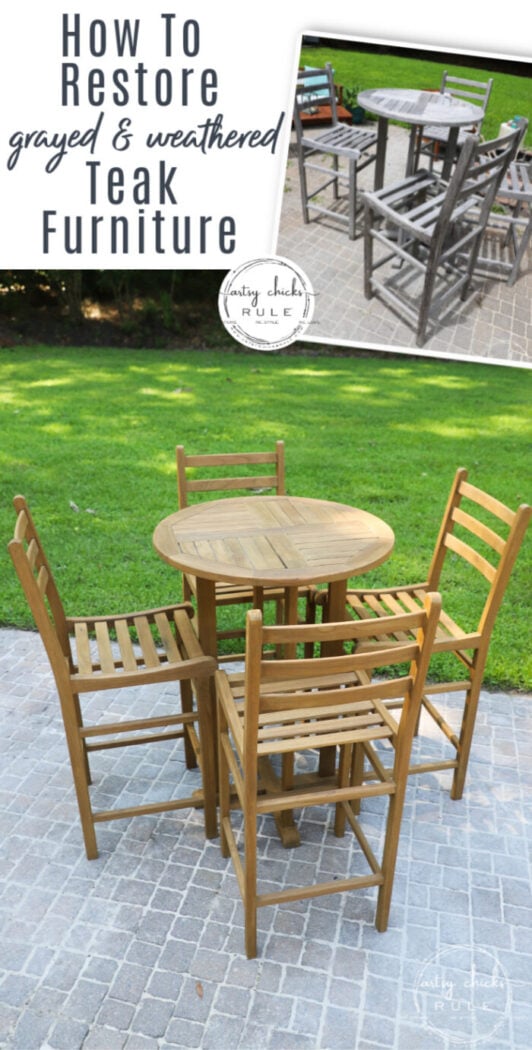 How To Re Teak Furniture Plus Tips I Learned Along The Way Artsy Rule - How To Look After Teak Garden Furniture
