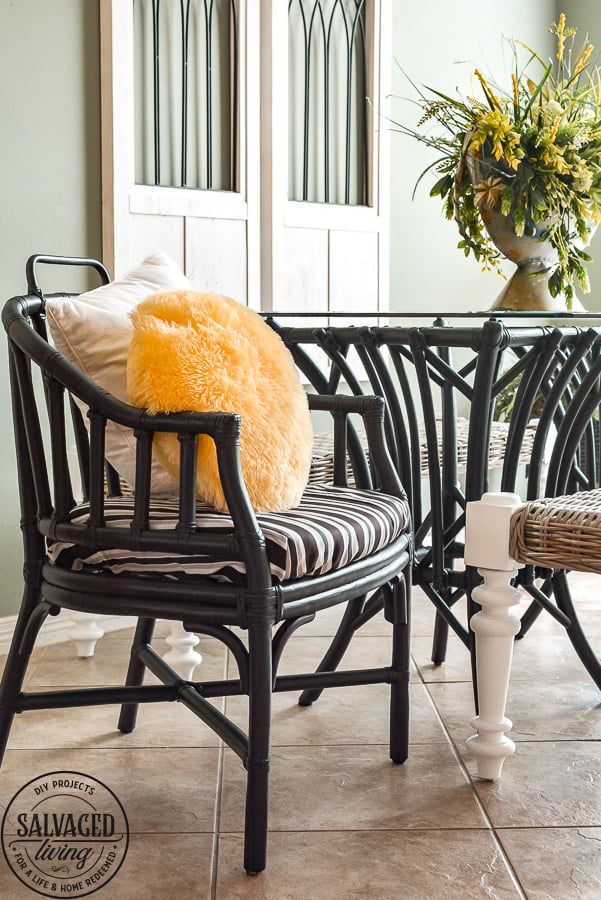 Painted bamboo furniture hot sale