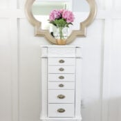 Jewelry Armoire Makeover