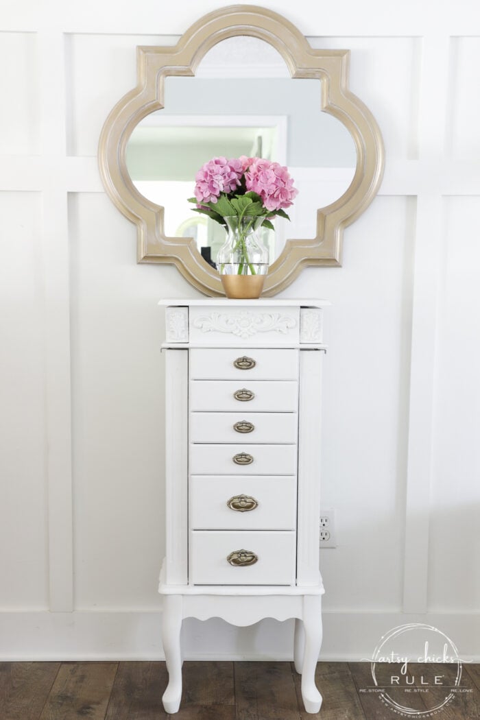 Jewelry Armoire Makeover